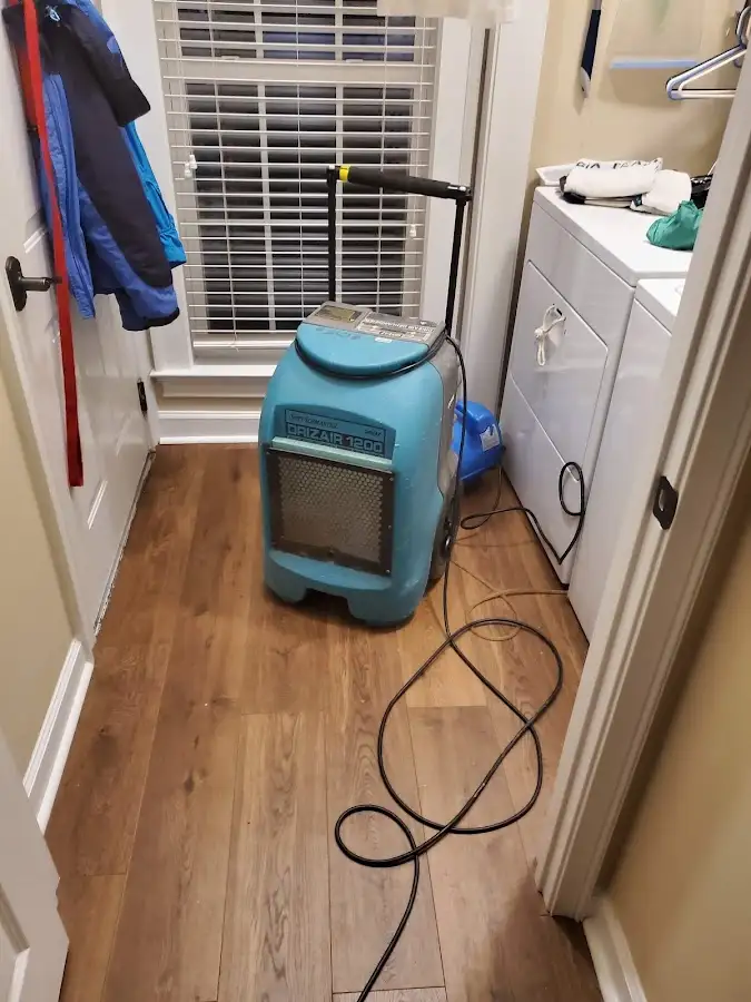 Commercial dehumidifier deployed for Flood Damage Cleanup in Four Square Mile